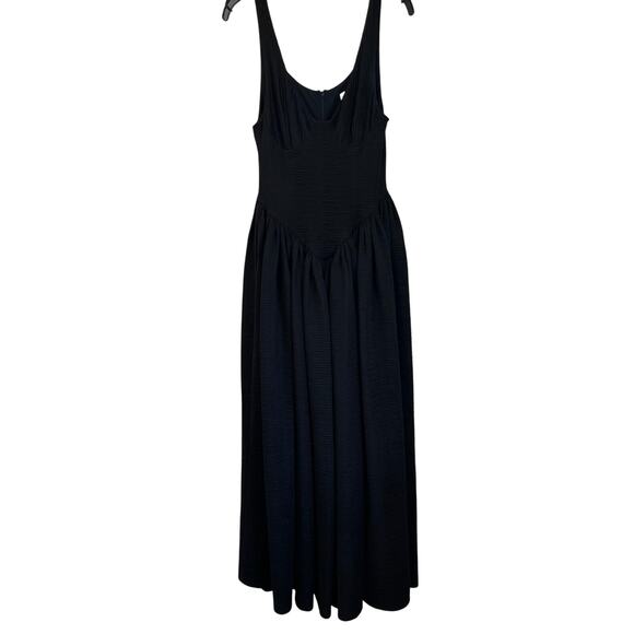 Delfi Collective Isadora Black Maxi Gown Formal Elegant Evening Dress M - Picture 4 of 11